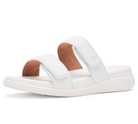 Fitflop F-Mode Go Adjustable Flatform Two-Bar Slides, Sandalias deslizantes Mujer, Blanco Urbano, 40 EU Estrecho