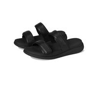 Fitflop F-mode Go - Sandalias planas ajustables de dos barras para mujer, Black, 41 EU