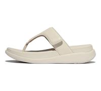 Fitflop F-Mode Go Adjustable Flatform Toe-Post Sandals, Sandalia Mujer, Beige, 37 EU