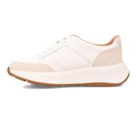 Fitflop F-Mode Leather/Suede Flatform Sneakers, Zapatillas Mujer, Blanco Urbano, 38 EU