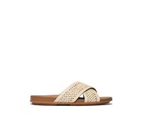 FitFlop FitFlop - Sandalia de mujer de tejido con tiras cruzadas. Beige Talla 41