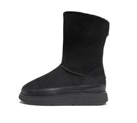 Fitflop Gen-ff - Botas cortas de oveja de doble cara para mujer, Todo negro., 41 EU