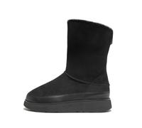 Fitflop Gen-FF-Botas de Piel de Oveja Cortas de Doble Cara, Mujer, Todo Negro, 39 EU