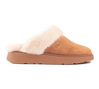 Fitflop GEN-FF SHEARLING-COLLAR SUEDE SLIPPERS, Pantuflas, Mujer, Desert Tan, 39 EU