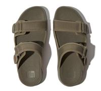 Fitflop Gogh Moc Mens Adjustable Water-Resistant Slides, Sandalia Hombre, Green, 41 EU