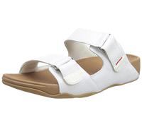 Fitflop Gogh Moc Slide in Leather, Sandalias deslizantes Hombre, White, 45 EU