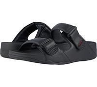 FitFlop Gogh Moc Slide In Leather Zapatos de playa y piscina, Hombre, Negro (Black 001), 43 EU (9 UK)