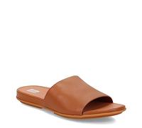 Fitflop Gracie Leather Pool Slides, Mule Mujer, Light Tan, 37 EU