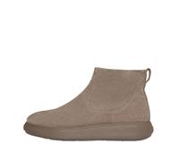 FitFlop Iq-comff - Botines de gamuza con cremallera para mujer, gris topo, 37.5 EU