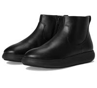 Fitflop Iq-comff Leather Zip Ankle Boots, Botas Cortas al Tobillo Mujer, Todo Negro, 36 EU