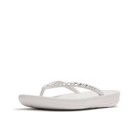 Fitflop Iqushion - Chanclas ergonómicas multicristales para mujer, Blanco urbano., 39 EU