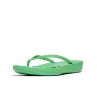 Fitflop Women's iQushion Ergonomic Flip Flops - Lightweight & Comfortable with Natural Arch Support, Green, 36 EU