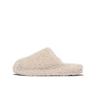 Fitflop Iqushion D-Luxe Gepolsterte Teddy Slipper Pantoletten, Calzado Mujer, Milk Ice, 39 EU