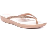 Fitflop Iqushion Sparkle - Sandalias para mujer en color beige piedra, Beige clásico, 39 EU