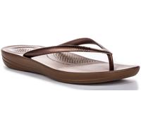 FITFLOP Iqushion Ergonómico Alto Rebote Aire Espuma Mujer Sandalia Bronce UK 3 -
