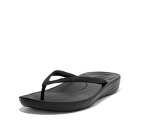 Fitflop IQUSHION Flip Flop-Solid, Chanclas Mujer, Negro (All Black), 43 EU