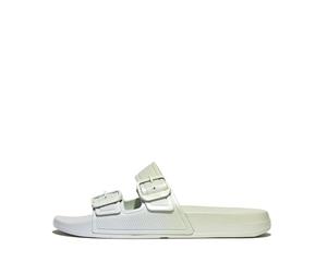 Fitflop Iqushion Iridescent - Sandalias con hebilla de dos barras para mujer, Sagebrush Skywash Blue, 36 EU