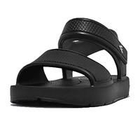 Fitflop Iqushion Kids Ergonomic Back Strap Sandal, Sandalia, Black, 27 EU