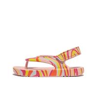 Fitflop Iqushion Kids Swirly-Sandalias ergonómicas pequeños, Chanclas Unisex niños, Soft Blush Mix, 25 EU