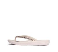 Fitflop Iqushion Multi-Crystal Ergonomic Flip-Flops, Chanclas Mujer, Rosa Nude, 39 EU