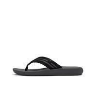 Fitflop iQUSHION - Sandalias de dos rayas para hombre, color negro/carbón, talla 8, Carbón Negro, 42 EU