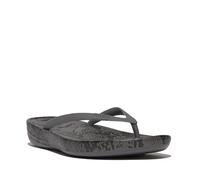 Fitflop Iqushion - Sandalias ergonómicas con estampado de serpiente para mujer, gris, 37 EU