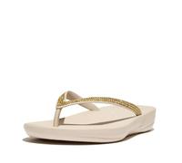 Fitflop Iqushion Sparkle, Chanclas Mujer, Piedra De Color Beige, 40 EU