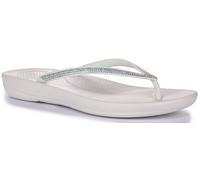 Fitflop Iqushion Sparkle Super Rubber Chanclas Para Mujeres Blancas EU 36-42
