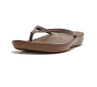 Fitflop Sandalia Iqushion Ergonómica Espuma de Aire de Alto Rebote Bronce Mujer Talla 5