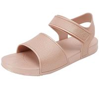 Fitflop Kids Iqushion Pearlised Sandal with Backstrap, Chanclas, Rose Gold, 43 EU