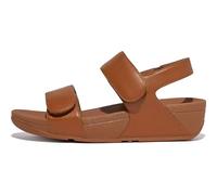 Fitflop Lulu Adjustable Leather Back-Strap Sandals, Sandalia Mujer, Tan, 38 EU