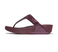 FitFlop Lulu Crystal-Mix - Sandalias de cuña para mujer, Plumberry metálico, 39 EU