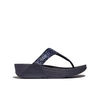 Fitflop Lulu Crystal-Mix Toe-Post Sandals, Sandalia Mujer, Navy, 38 EU