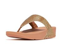Fitflop Lulu Glitterball Toe-Post Sandals, Sandalia Mujer, Gold, 36 EU