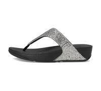 Fitflop Lulu Glitterball Toe-Post Sandals, Sandalia Mujer, Silver, 38 EU