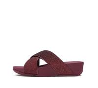 Fitflop Lulu Glitterdust - Sandalias cruzadas para mujer, Dark Merlot, 43 EU
