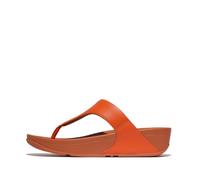 Fitflop Lulu Leather Toepost, Sandalia Mujer, Satsuma, 42 EU