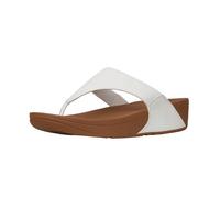 Fitflop Lulu Leather Toepost, Sandalias con Plataforma Mujer, Negro, 36 EU | Sandalias ligeras para caminar de verano con comodidad acolchada, soporte de arco y agarre