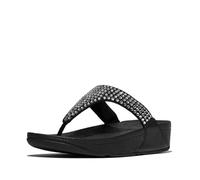 Fitflop Lulu Maxi-Crystal Toe-Post Sandals, Sandalia Mujer, Black, 41 EU