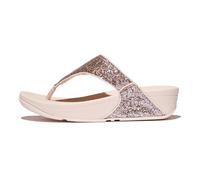 Fitflop Lulu Multi-Tonal Glitter Toe-Post Sandals, Sandalia Mujer, Pink, 38 EU