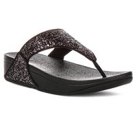 Fitflop Lulu Múltiple Tonal Purpurina sin Cordones Sandalias Mujer Negro Shiny