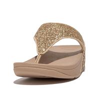 FitFlop Lulu - Sandalias con purpurina para mujer, cómodas con soporte de arco natural, Beige latte, 41 EU