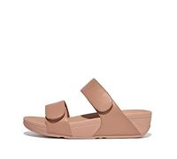 Fitflop Lulu - Sandalias de cuero ajustables para mujer, beige, 41 EU