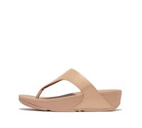 Fitflop Lulu - Sandalias de plataforma de piel para mujer, color blanco, Beige clásico, 38.5 EU