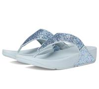 Fitflop Lulu - Sandalias multitonales con purpurina para mujer, Blue, 40 EU