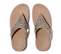 Fitflop Lulu - Sandalias multitonales con purpurina para mujer, mezcla beige clásica, talla 4