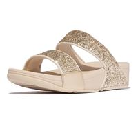 Fitflop LULU - Sandalias multitonales con purpurina para mujer, platino/plateado, talla 7, Platino plateado, 41 EU