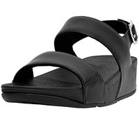 Fitflop Lulu Sandals, Sandalias con cuña Mujer, All Black, 43 EU