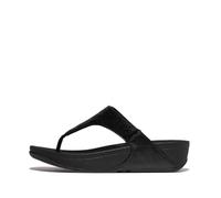 Fitflop Lulu Sequin Toe-Post Sandals, Sandalia Mujer, Black, 40 EU