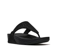 Fitflop LULU SHIMMERGLITZ - Sandalias con puntera para mujer, color negro, talla 36, Black, 39 EU
